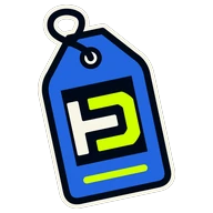 An identity tag bearing the HD monogram