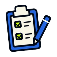 A checked brief on a clipboard with a pencil