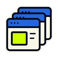A stack of page windows